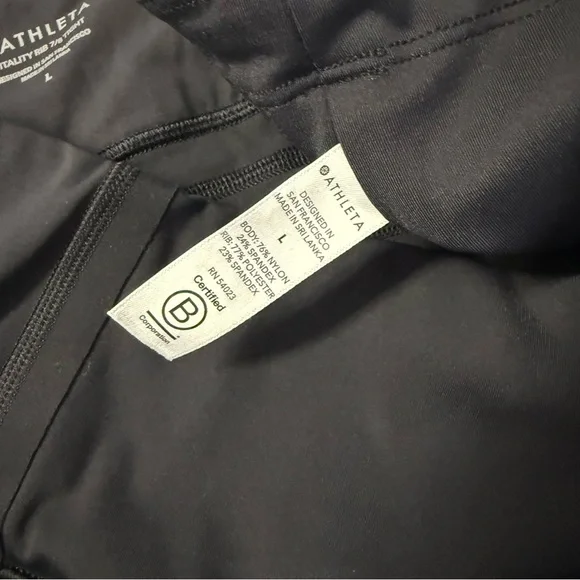 Athleta Vitality Rib 7/8 Tight Leggings Black Size Large - Picture 5 of 7